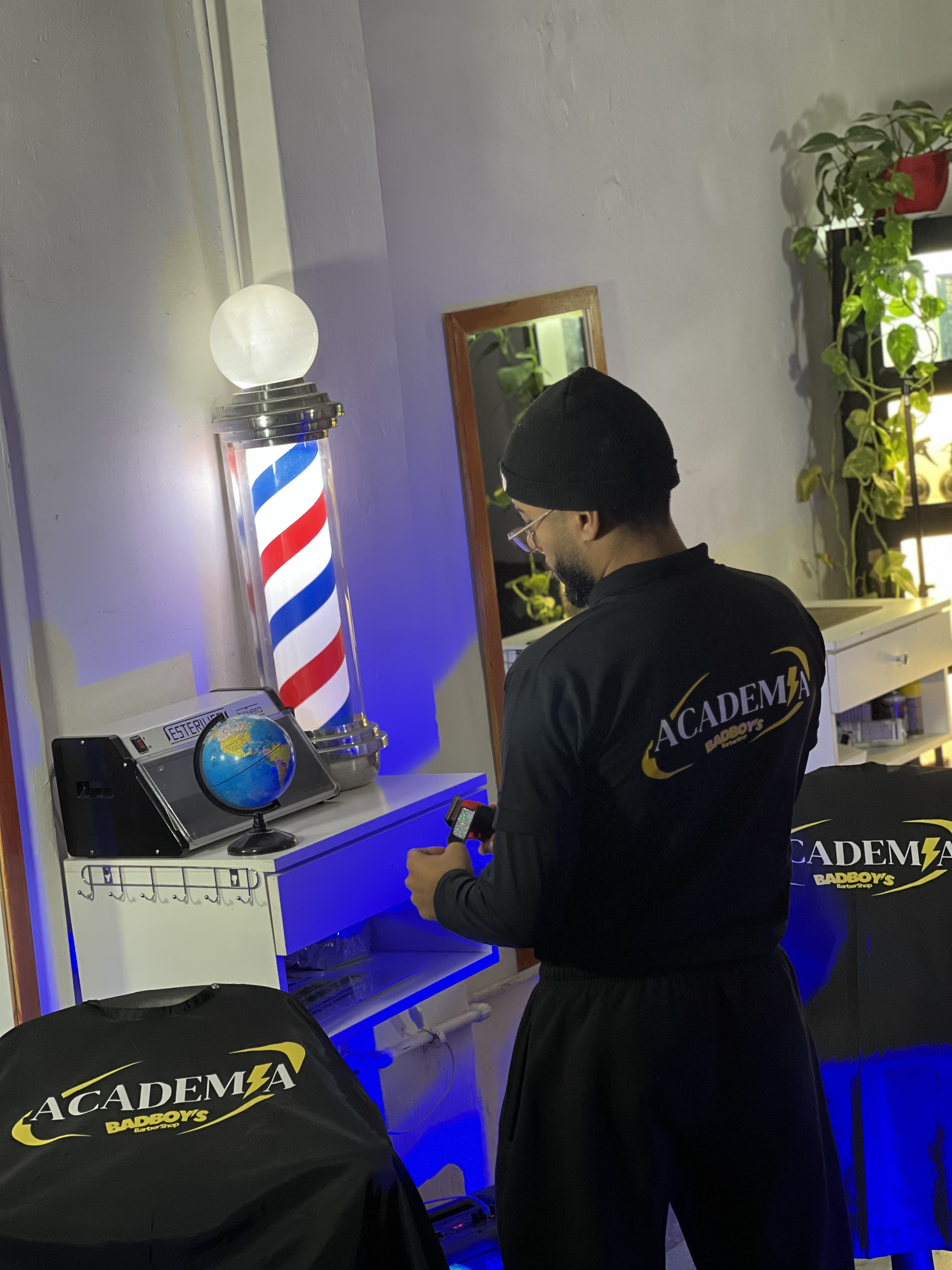 Barbería Bad Boys interior en Moreno, Buenos Aires