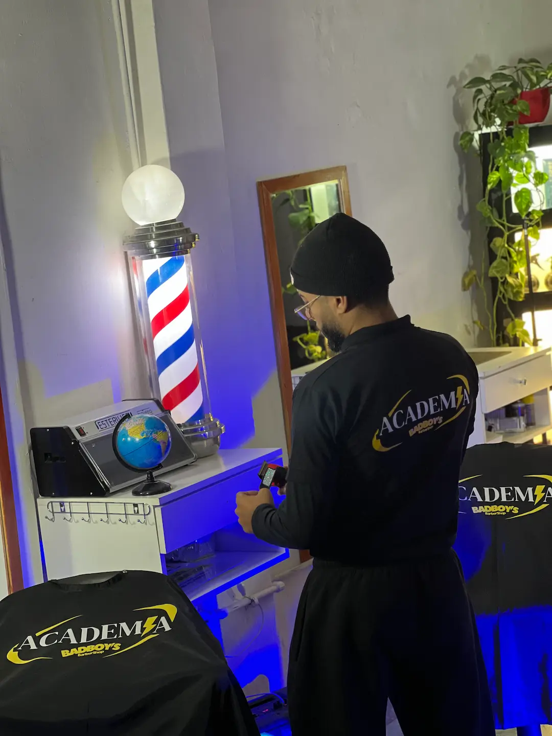 Barbería Bad Boys interior en Moreno, Buenos Aires